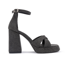 Disco Platform Denim Heels