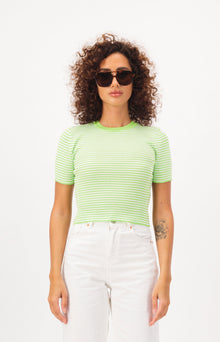 Striped Cropped T-Shirt