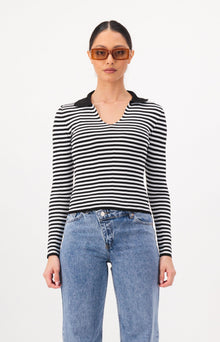 Thin Stripe Sweater Shirt