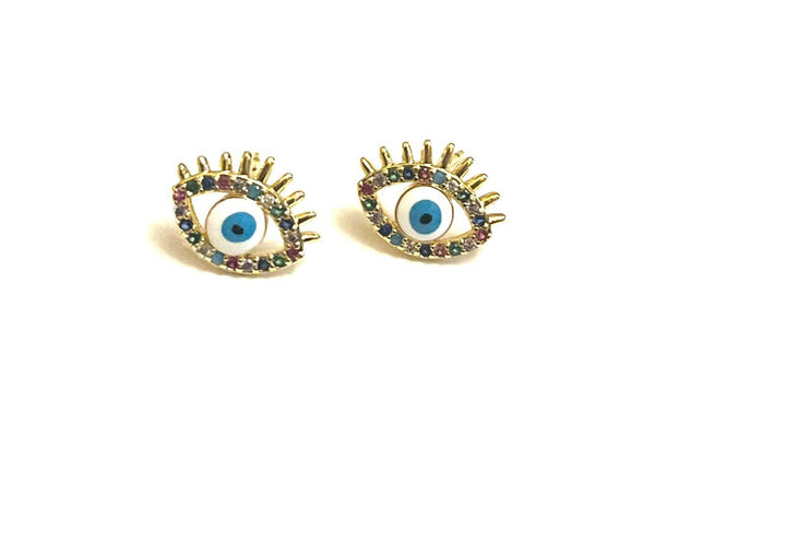 Mini Gold Eyes Earrings - TGS Worldwide