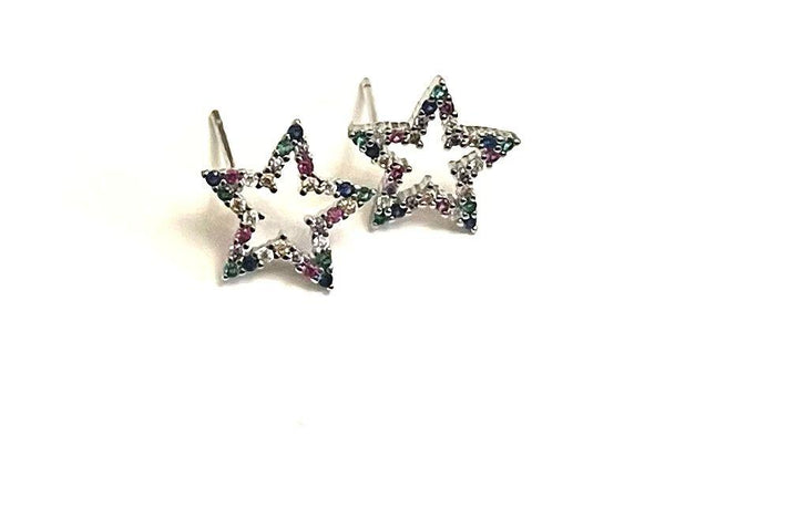 Mini Silver Stars Earrings - TGS Worldwide